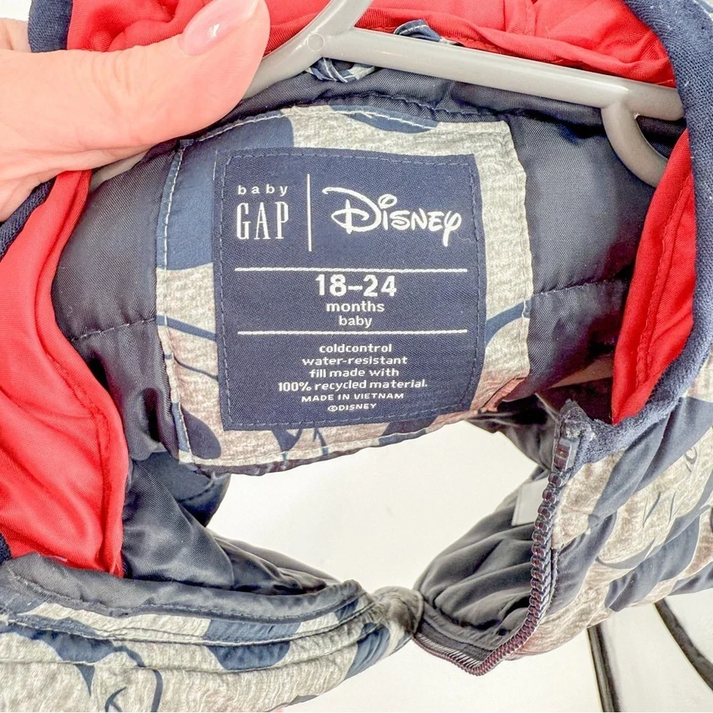GAP Disney Mickey Mouse ColdControl Puffer Jacket